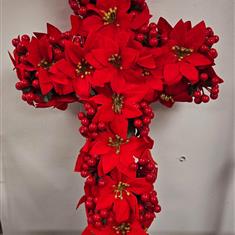 Poinsettia Cross 