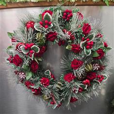 50cm Frosted Wreath