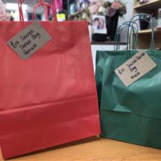 Secret santa gift bags