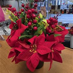 Christmas artificial grave pot 